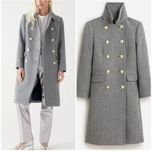 NWOT J.Crew Warwick Topcoat in Italian stadium-cloth Wool Blend